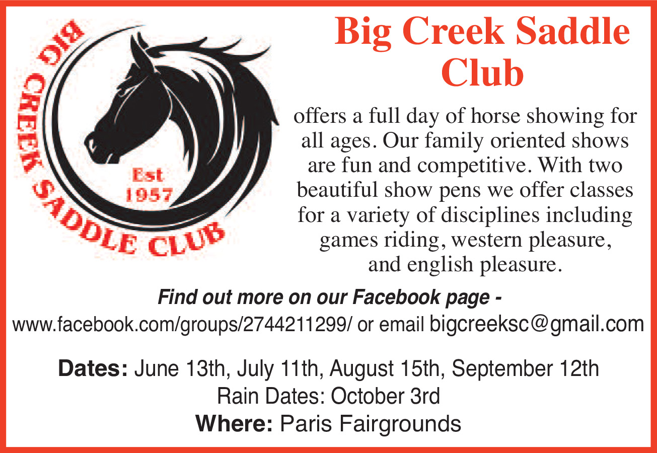 Big Creek Saddle Club ad
