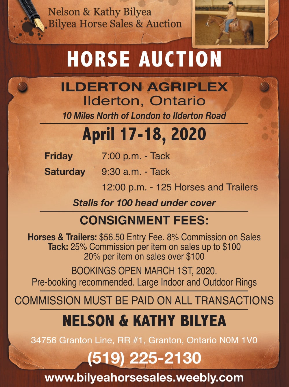 Bilyea Horse Auction
