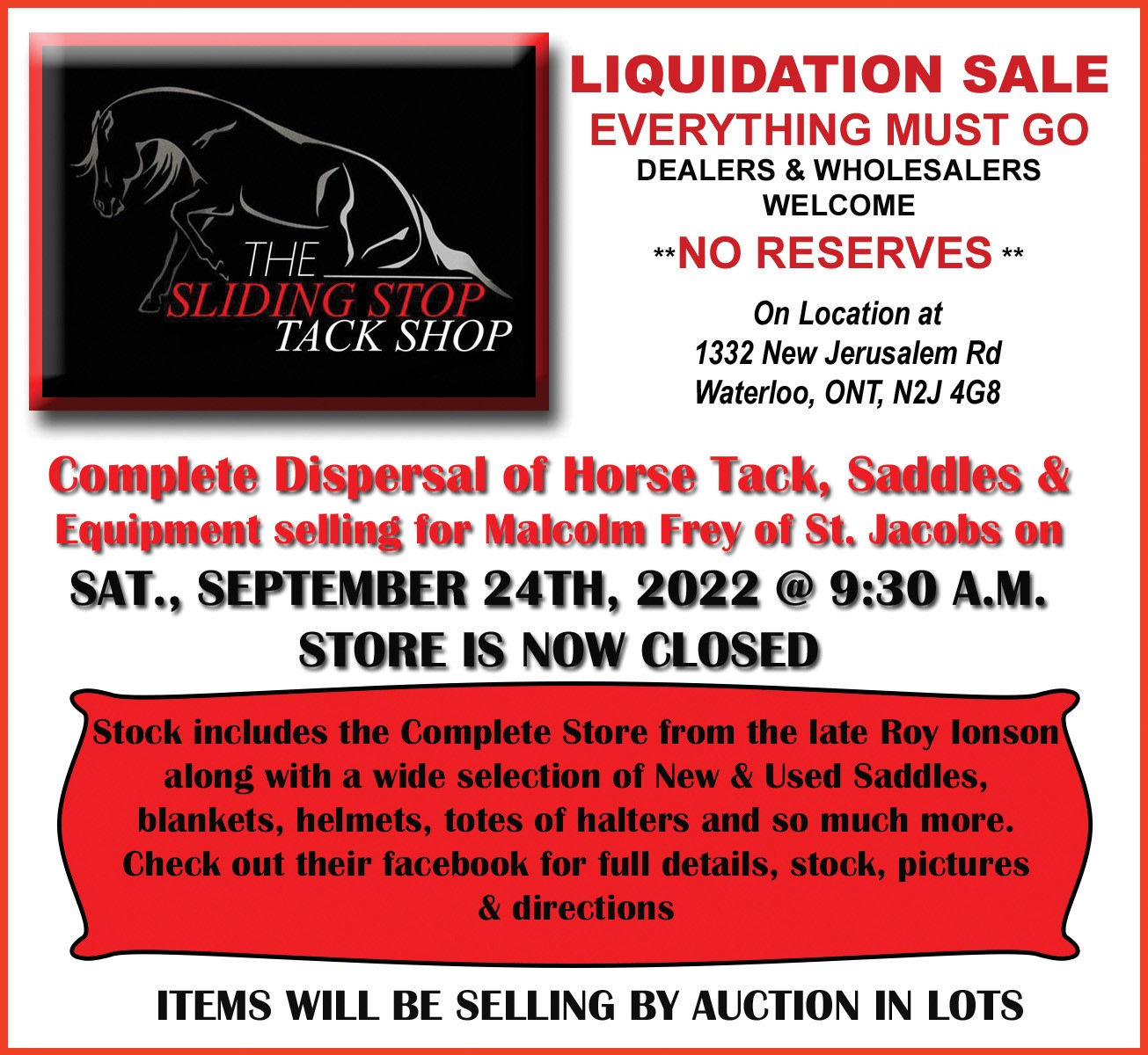 david carson horse auction