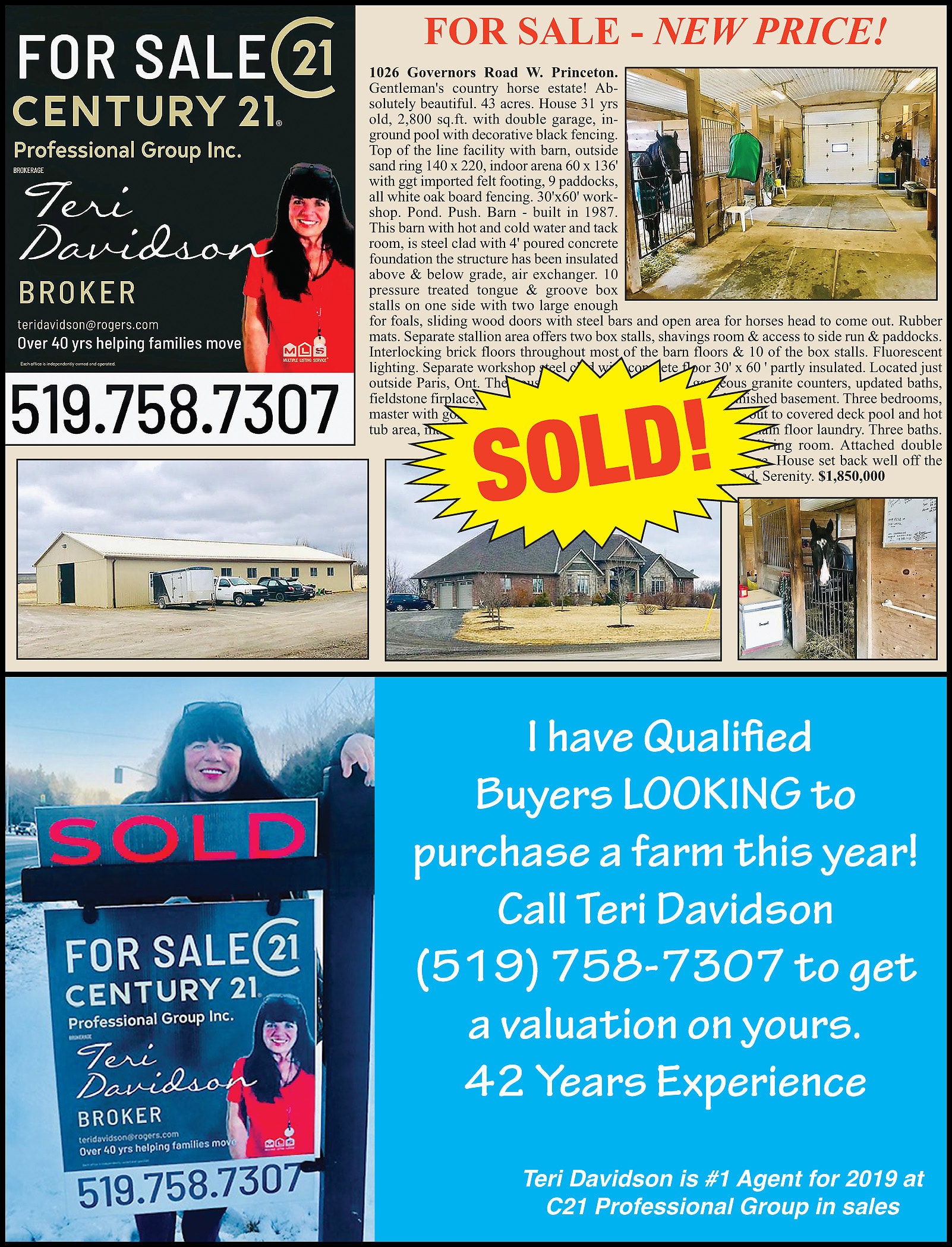 Century 21 Teri Davidson ad