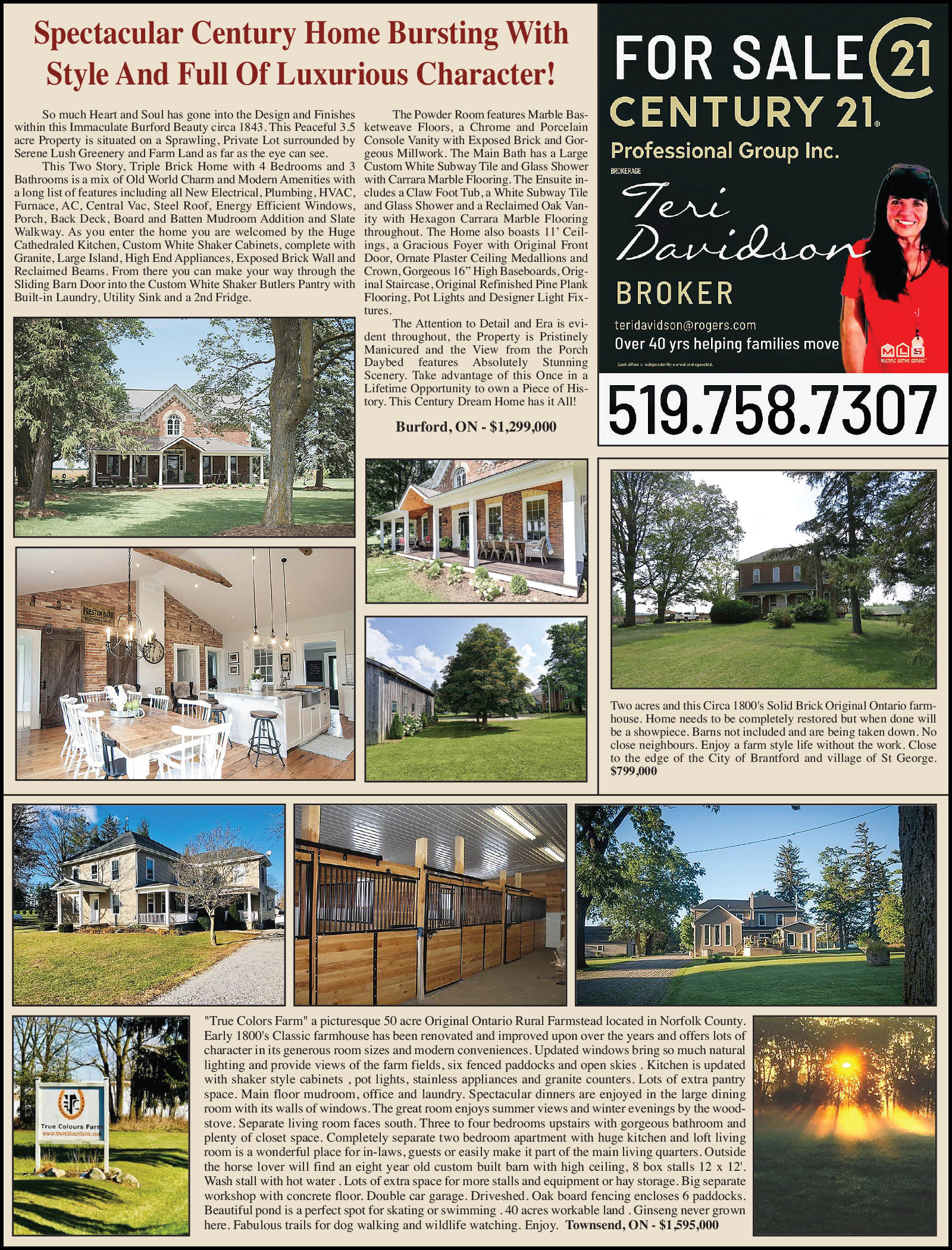 Century 21 Terry Davidson ad