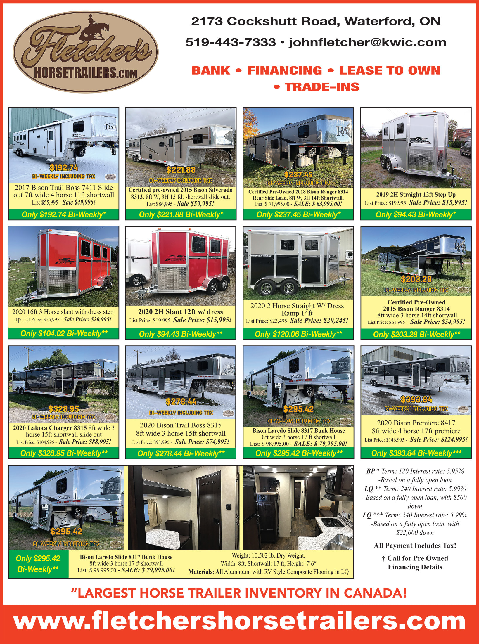 Fletcher's Horse Trailers