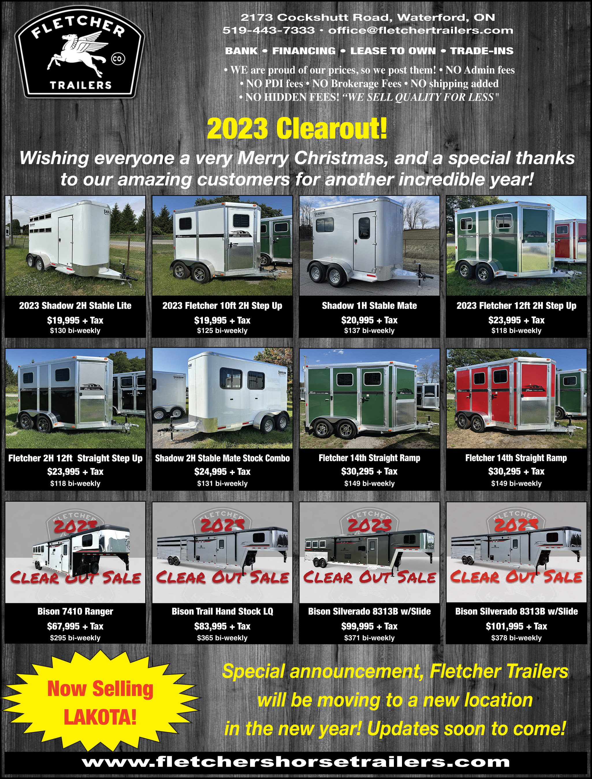 Fletcher's Horse Trailers