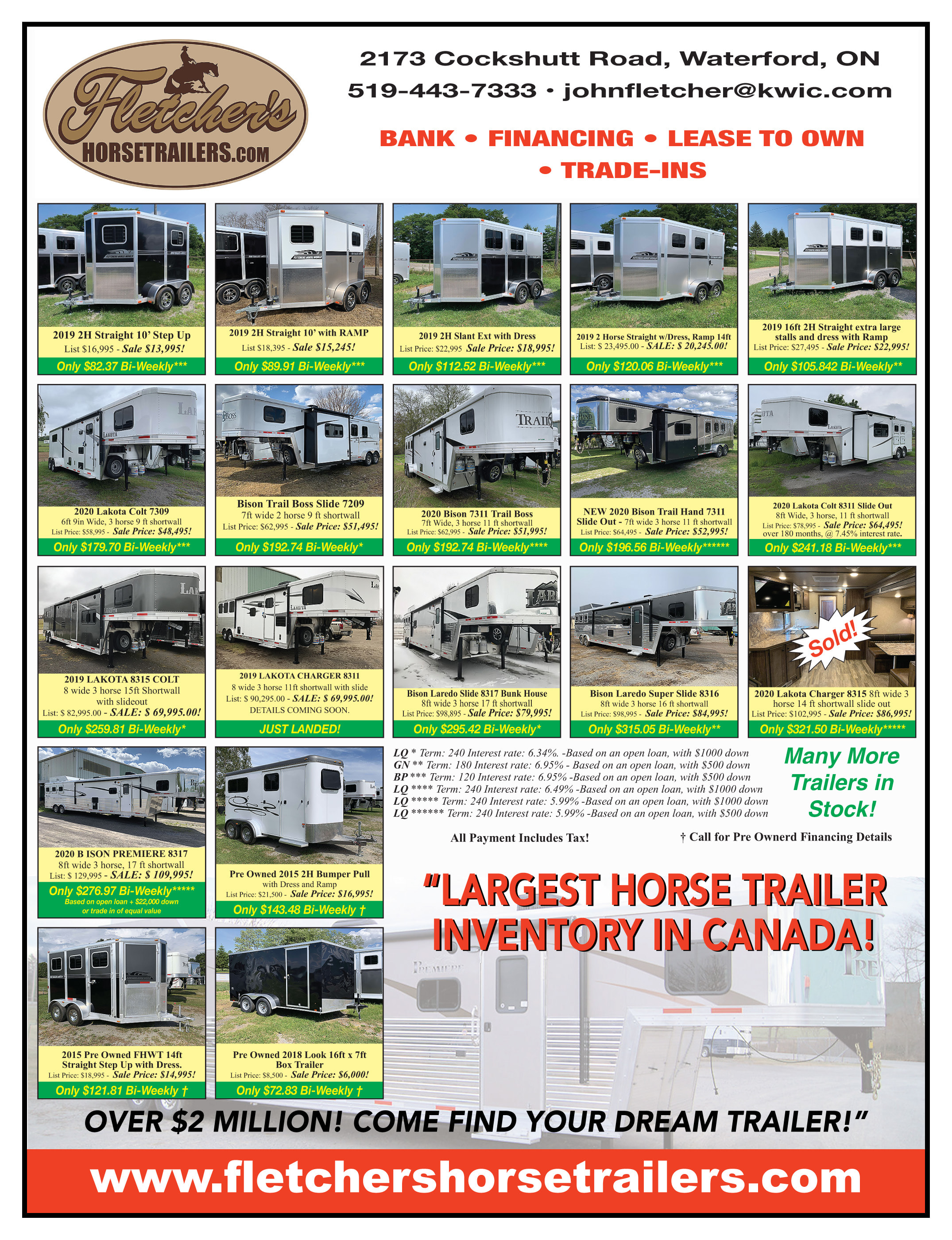 Fletcher's Horse Trailers