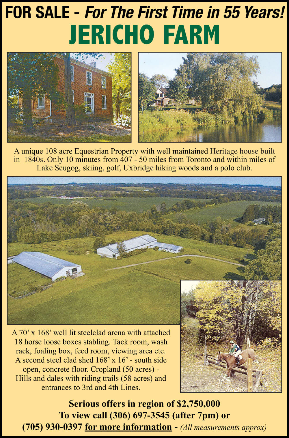 Jericho Farm for Sale The Rider Marketplace