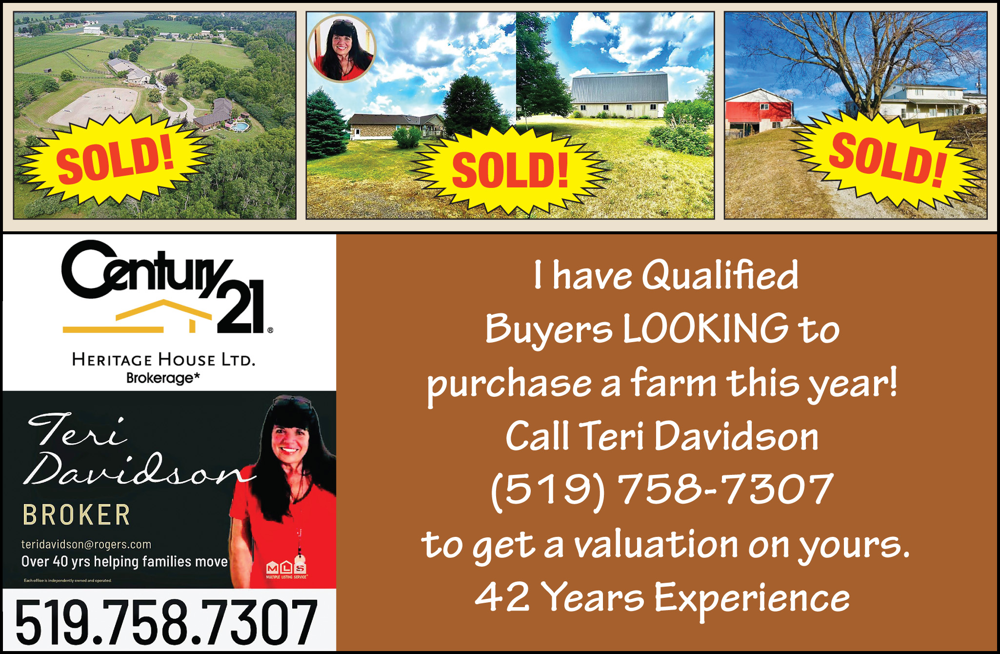 Century 21 Teri Davidson ad