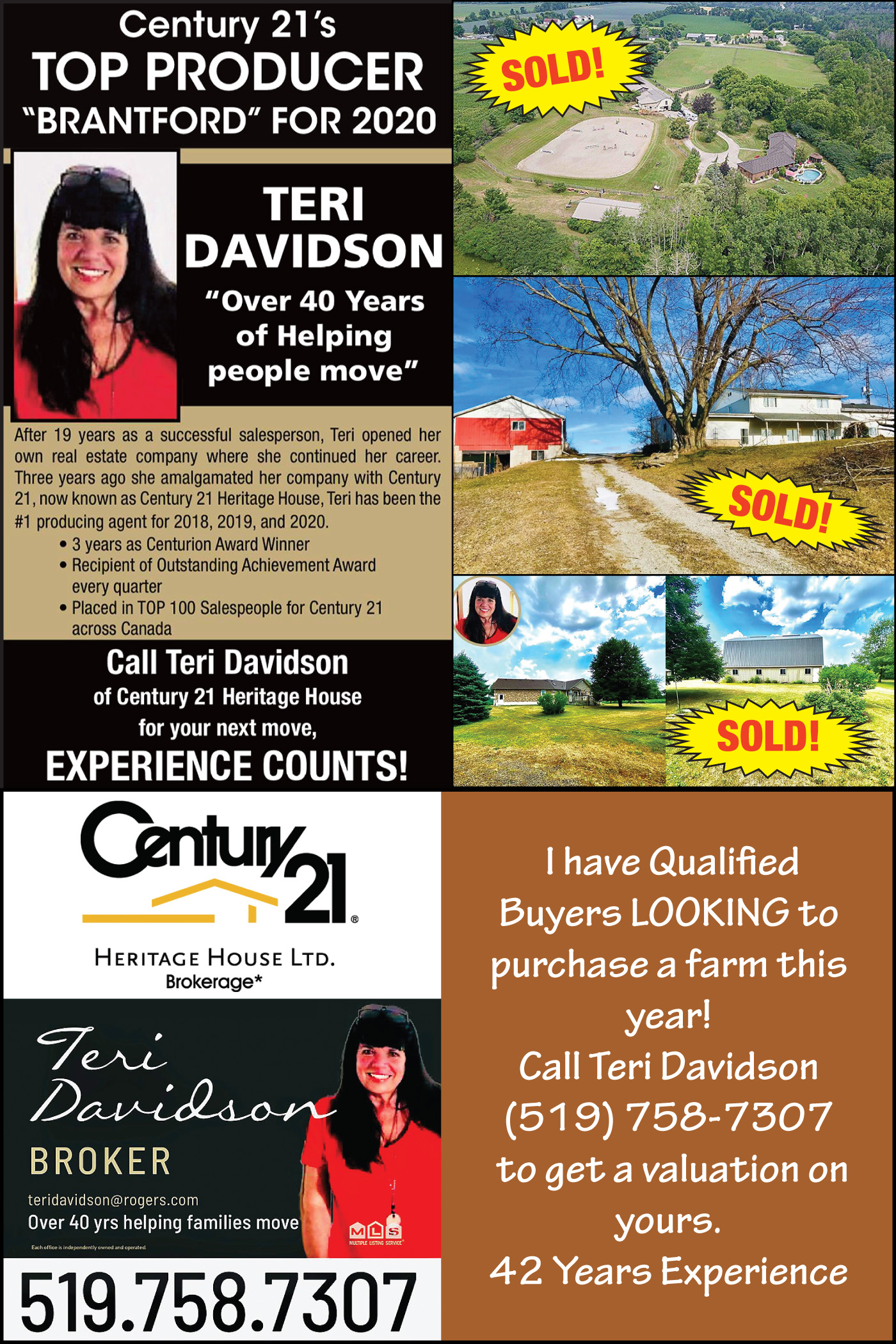 Century 21 Teri Davidson ad