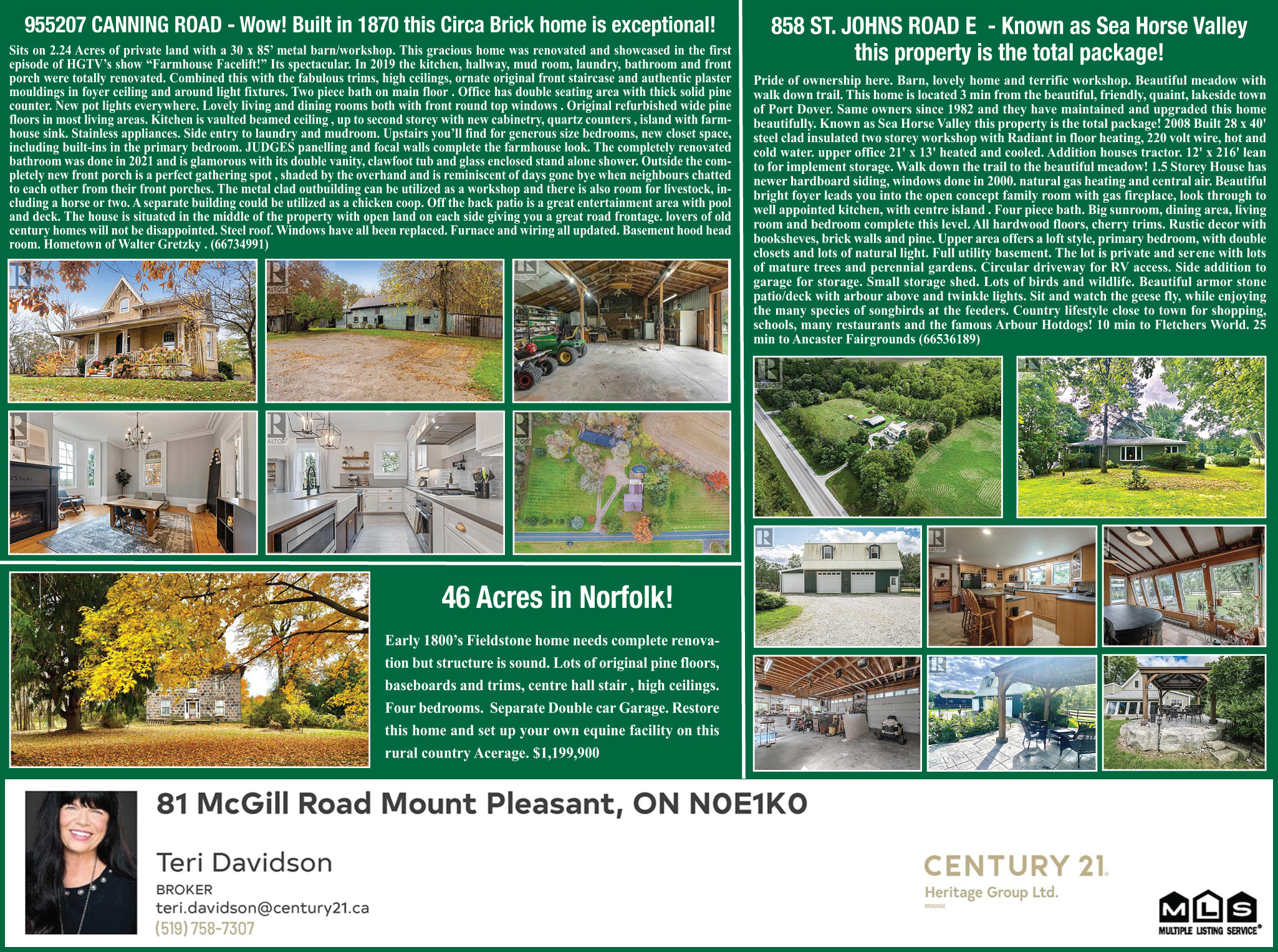 Century 21 Teri Davidson ad