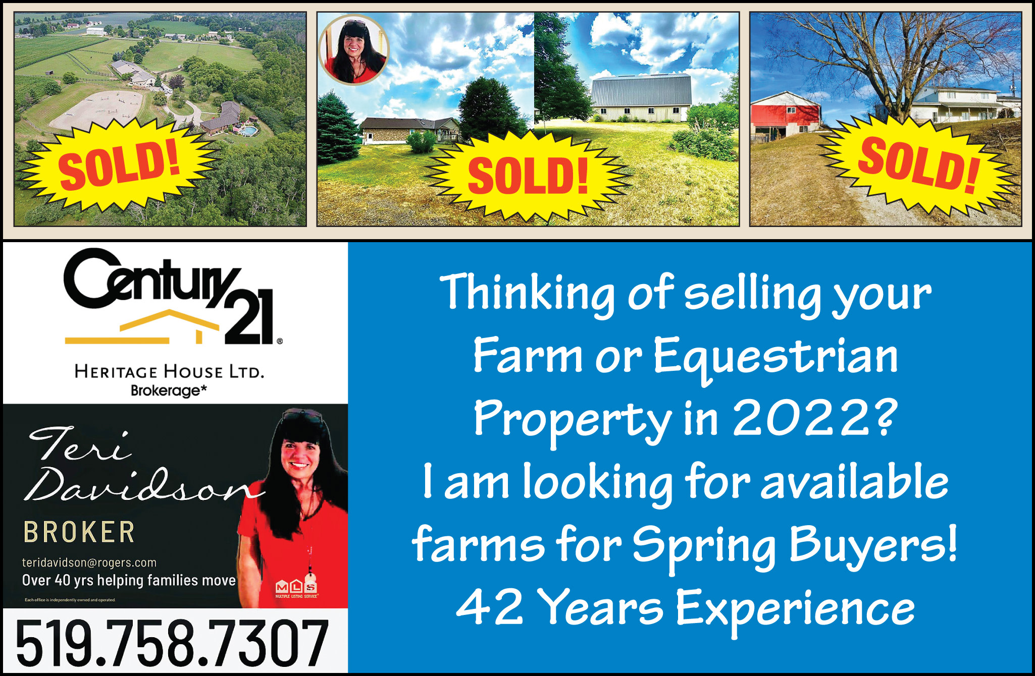 Century 21 Teri Davidson ad