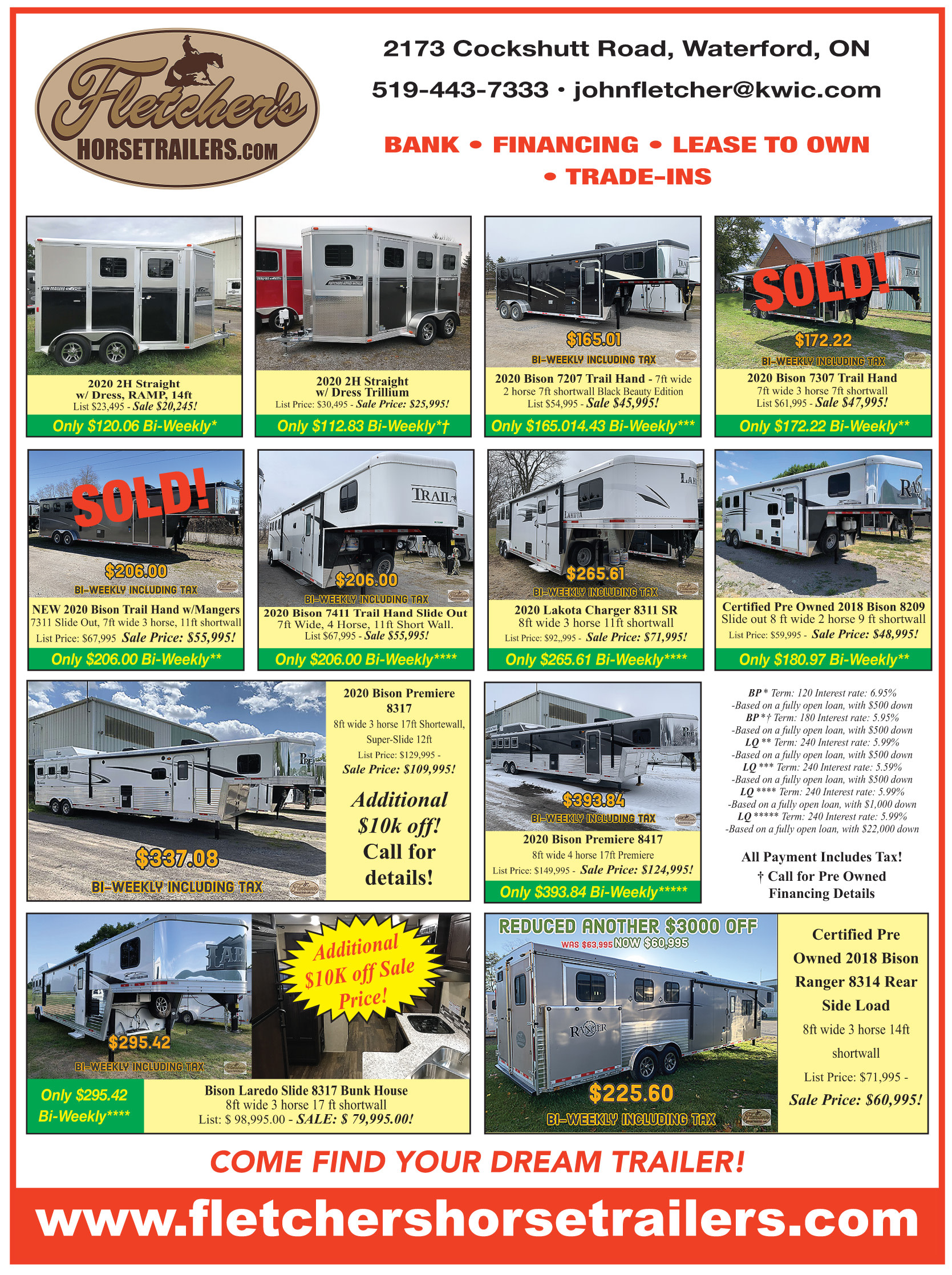 Fletcher's Horse Trailers