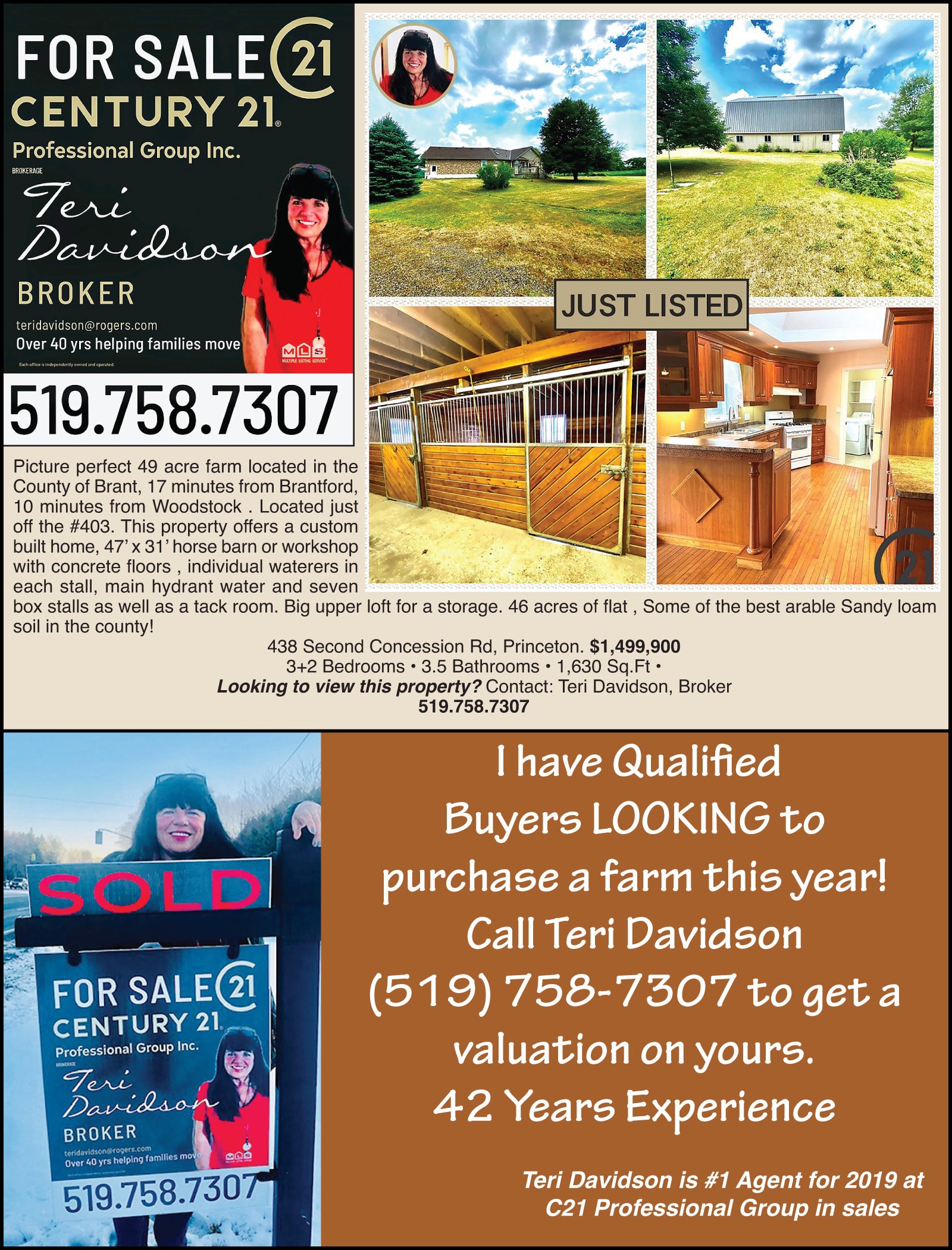 Century 21 Teri Davidson ad