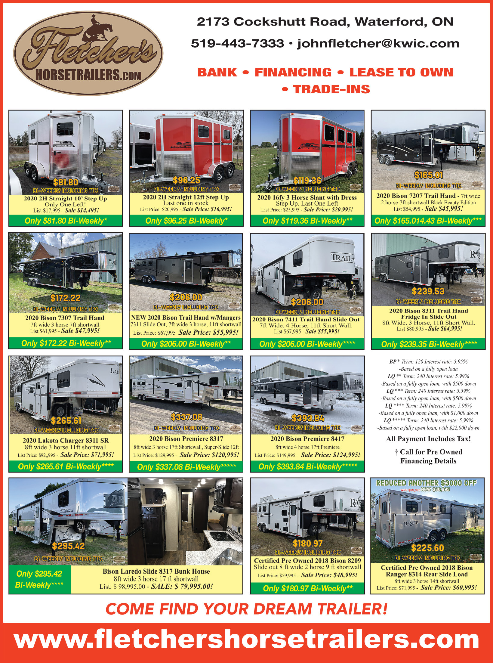 Fletcher's Horse Trailers